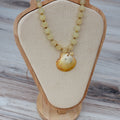 Jupiter Beach Scallop Shell & Agate Beaded Necklace