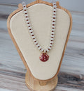 Jade & Calico Scallop Beaded Necklace