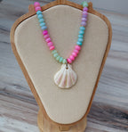 Jade & Pectin Shell Necklace