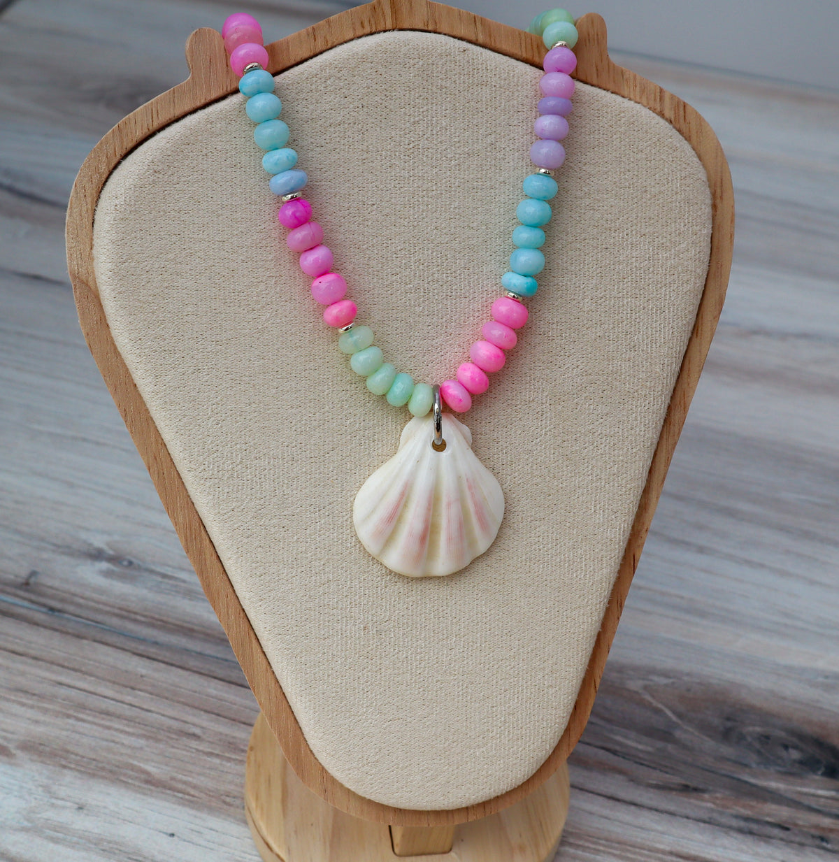 Jade & Pectin Shell Necklace
