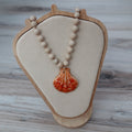 Bone Bead & Pectin Shell Necklace