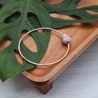Lavender Cone Shell Bangle 7.5"