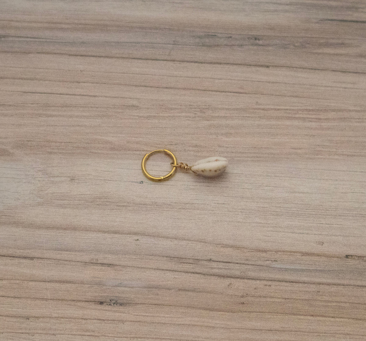 Purple Cowrie Shell Bikini Charm Gold