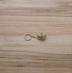 Crowned Cone Shell Bikini Charm Silver