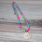 Jade & Pectin Shell Necklace