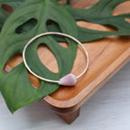 Lavender Cone Shell Bangle 7.5"