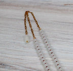 Jade & Calico Scallop Beaded Necklace