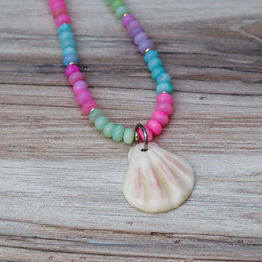 Jade & Pectin Shell Necklace