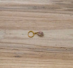 Purple Cowrie Shell Bikini Charm Gold