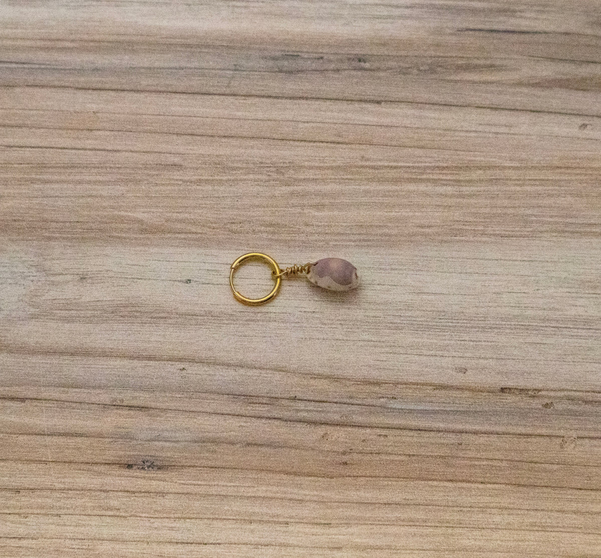 Purple Cowrie Shell Bikini Charm Gold