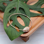 Light Tan Cone Shell Bangle Bracelet